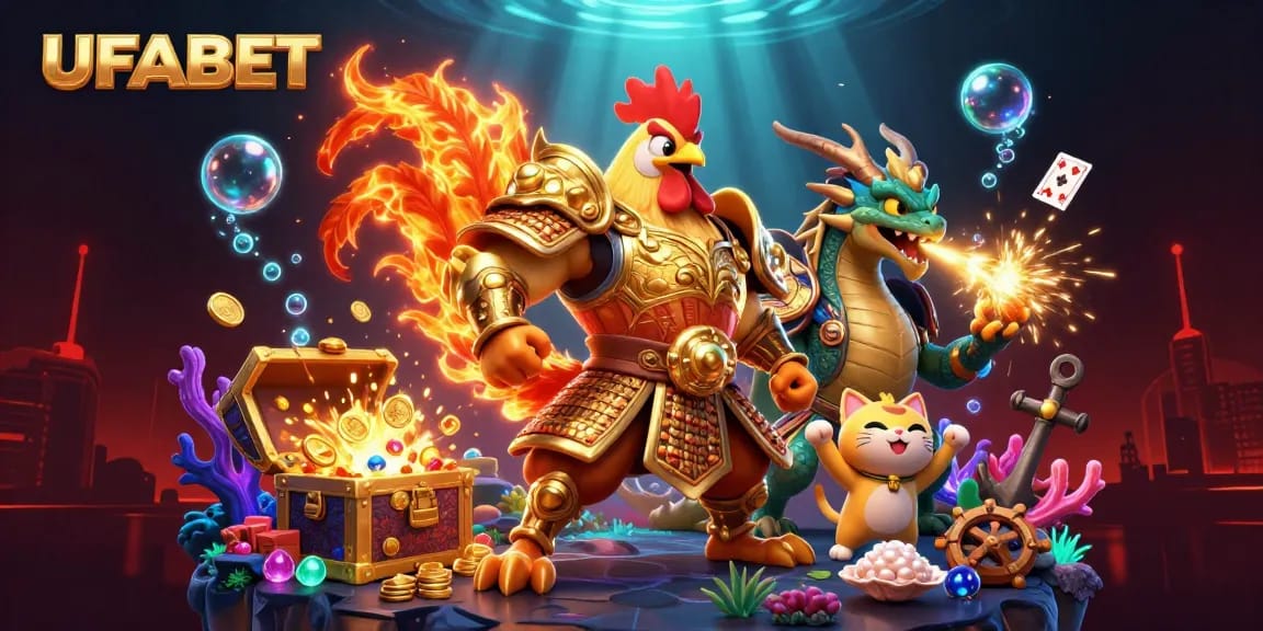 Engage in thrilling gameplay at UFABET with spectacular animations and casino elements.