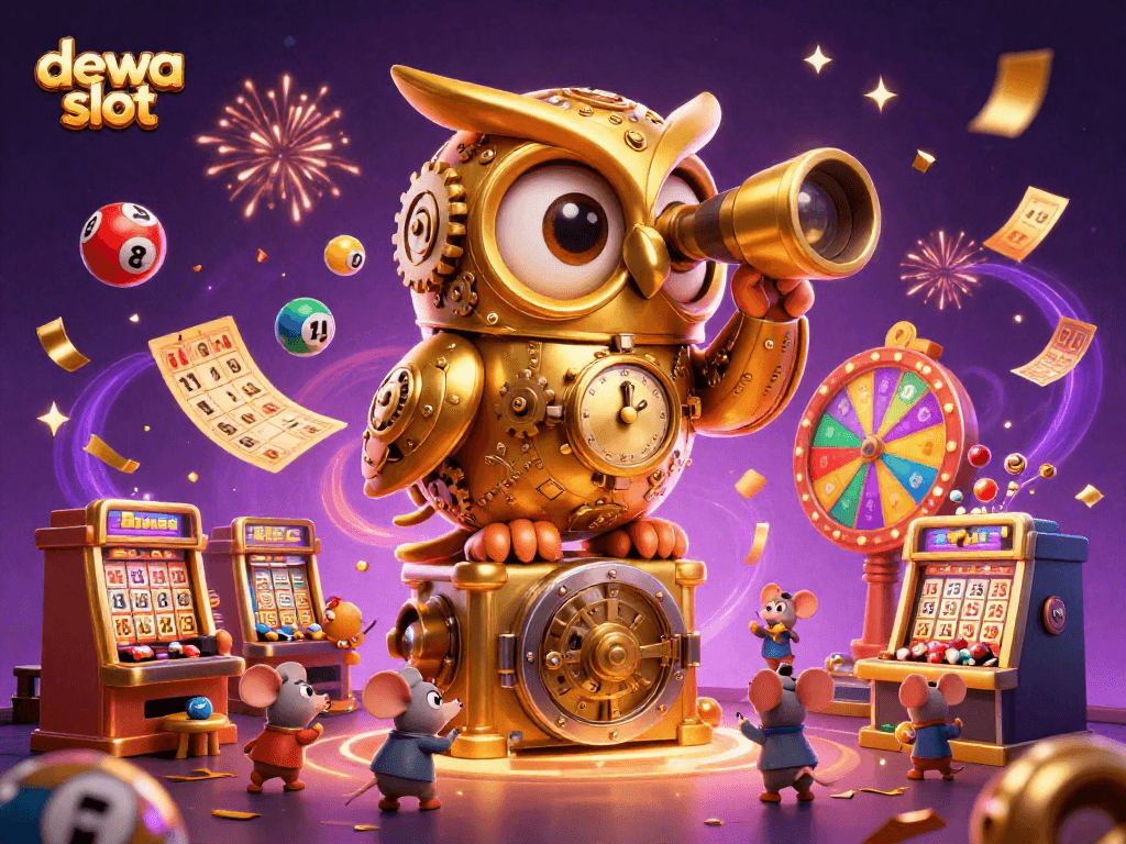 Menggandakan keseruan bermain dewa slot dengan gambar ilusi 3D karakter utama dan elemen permainan yang dinamis.