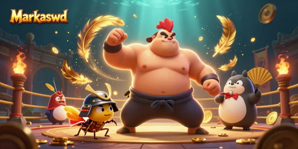 Engage with Markaswd's dynamic casino world featuring vibrant characters in action.