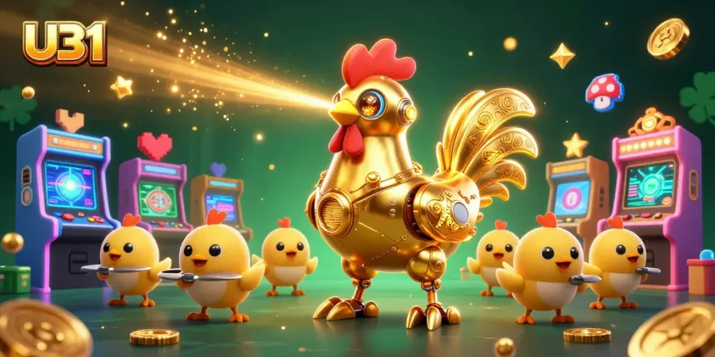 Join U31 for instant entertainment with unique slot machines and colorful arcade games.