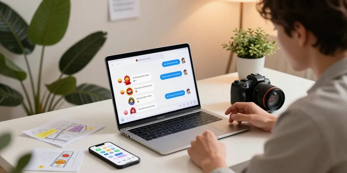 Experience ai spicy chat in a lively digital workspace with vibrant AI characters.