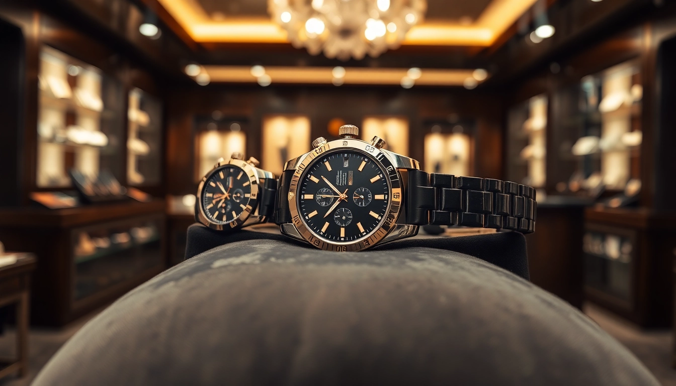 Admire replica watches showcasing exquisite design and craftsmanship in luxury display.