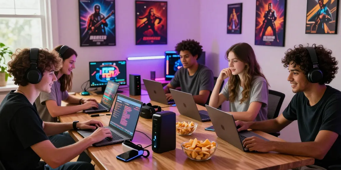 Friends enjoying gaming together, showcasing online credit card casinos excitement and vibrant atmosphere.