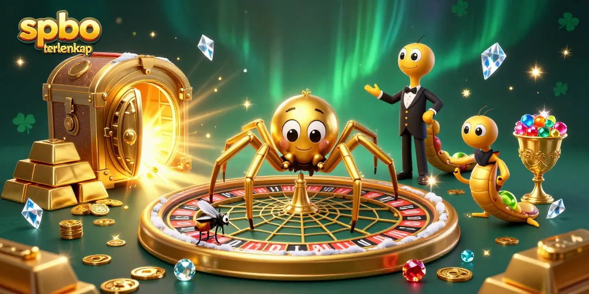Engage in thrilling bets with spbo terlengkap while exploring a vibrant 3D casino scene.