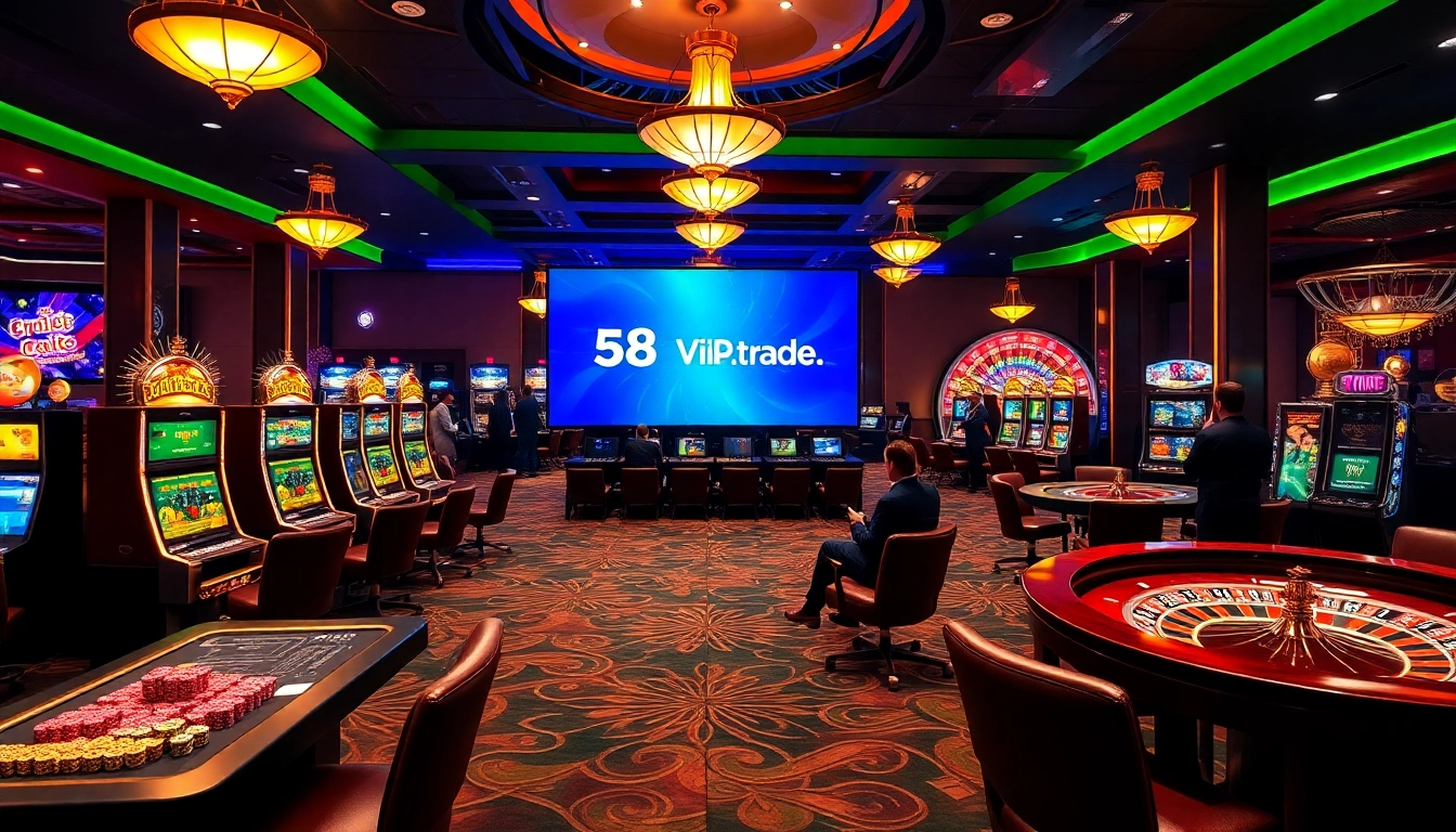 Engaging players enjoying games at https://68vip.trade/, showcasing a vibrant casino atmosphere.