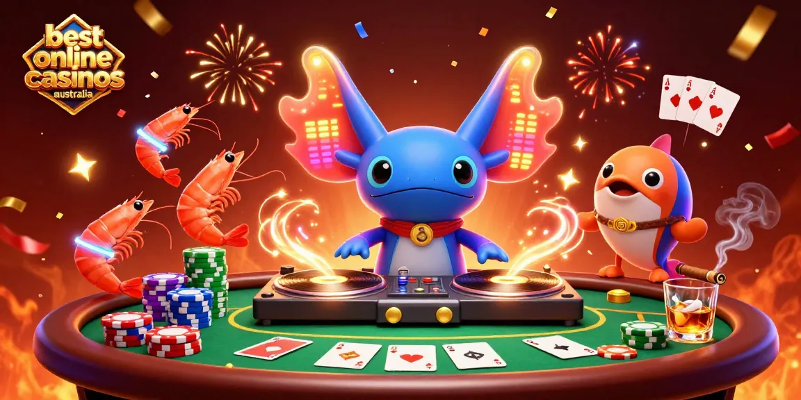 Experience the excitement at the best online casinos australia with vibrant characters and gaming elements.