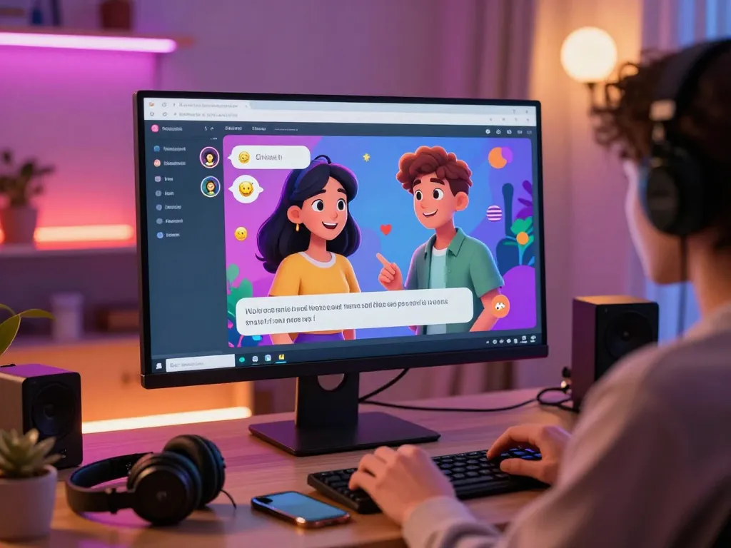 Engaging NSFW AI chat scene illustrating a lively interaction between a user and animated AI characters.