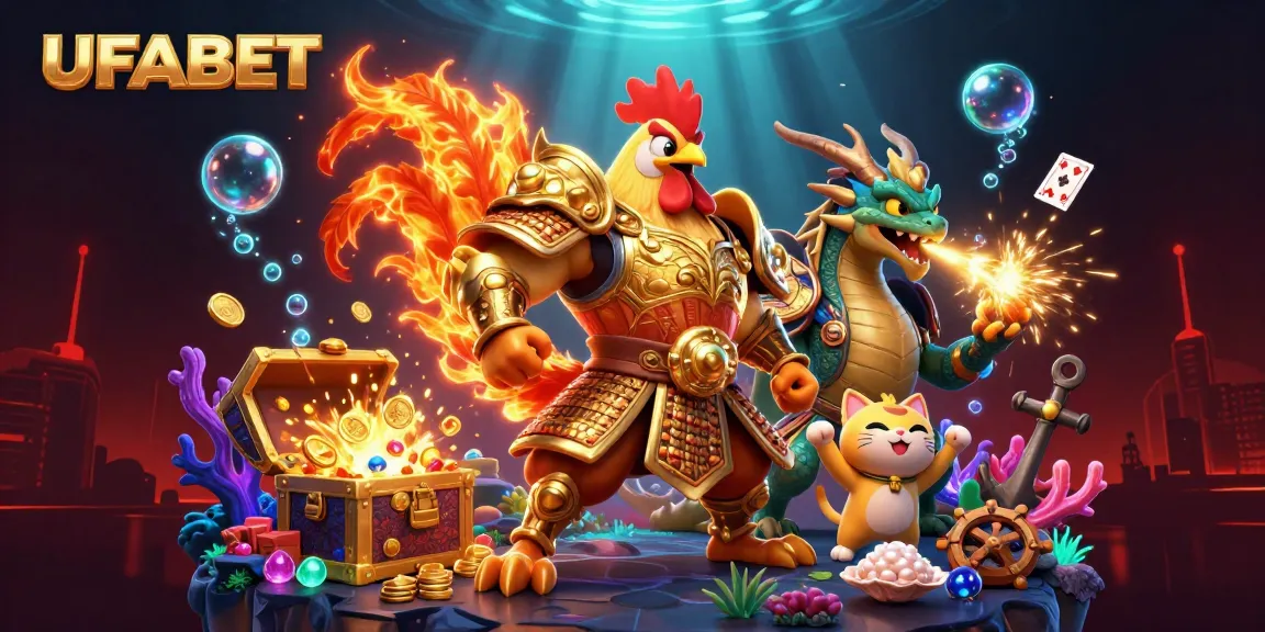 Engage in thrilling gameplay at UFABET with spectacular animations and casino elements.