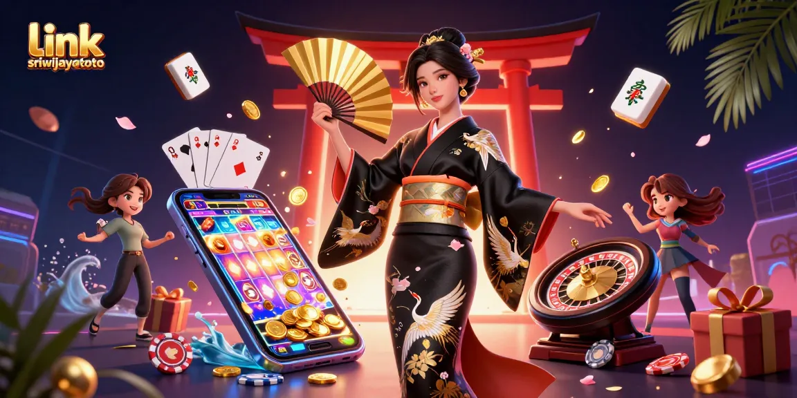 Engage with link sriwijayatoto through vibrant casino-themed action featuring a dynamic Asian lady.