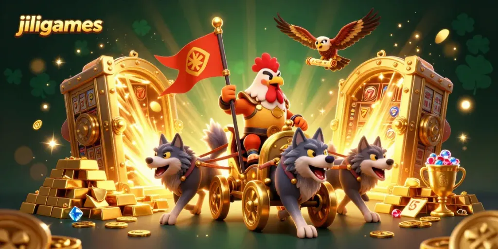 Spin and win big with JILI Games in this vibrant, action-packed casino scene.