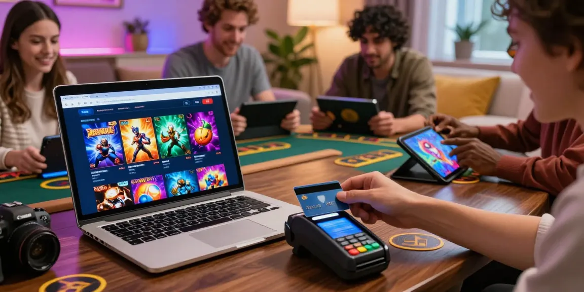 Engaging players at credit card casinos UK enjoying seamless gaming experience at home.