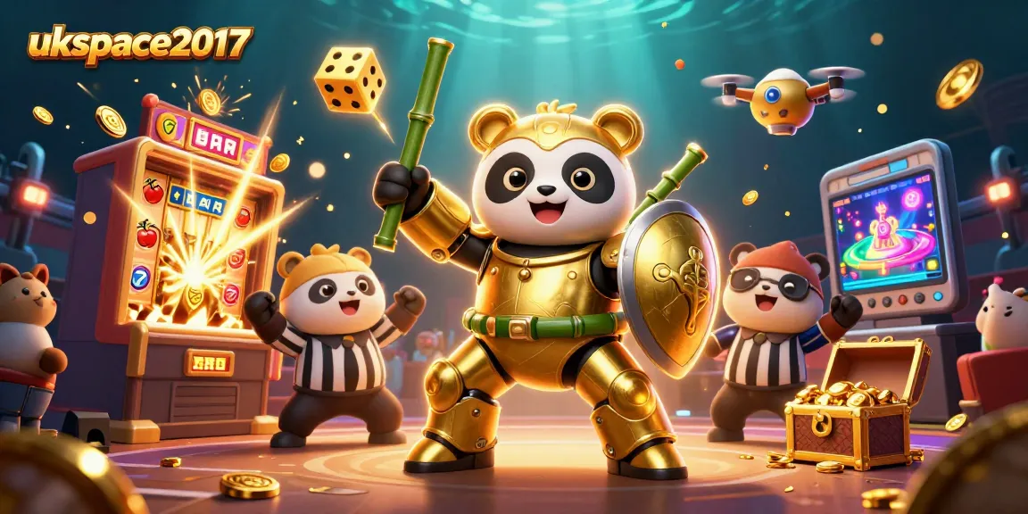 ukspace2017 casino excitement with a mech-suit panda and dynamic jackpot elements