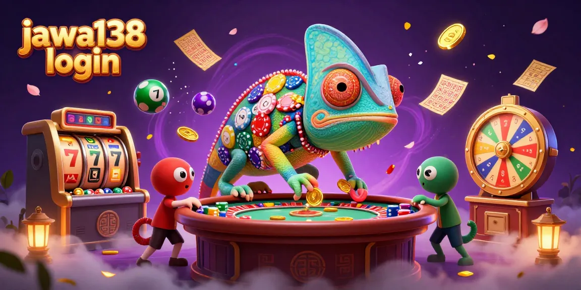 Permainan jackpot menarik di jawa138 login, dengan chameleon kasino dan elemen keberuntungan lainnya.