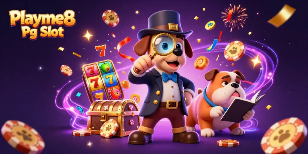 เล่น Playme8 Pg Slot ด้วยสล็อตที่มีสัญลักษณ์ผลไม้และแจ็คพอตในภาพ 3D