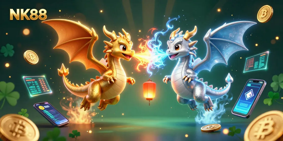 Experience thrilling gameplay with NK88's vibrant 3D dragons and crypto elements, perfect for online gamblers.
