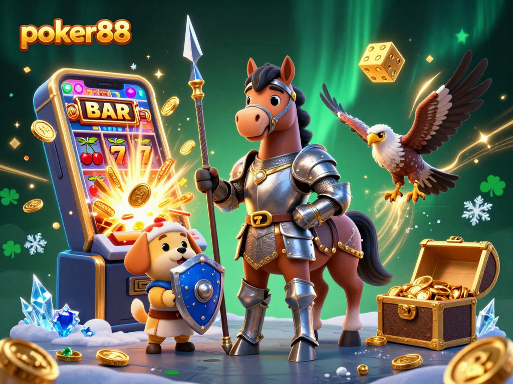 Poker88 menawarkan pengalaman bermain game menarik dengan jackpot besar dan karakter unik dalam ilustrasi 3D yang menawan.