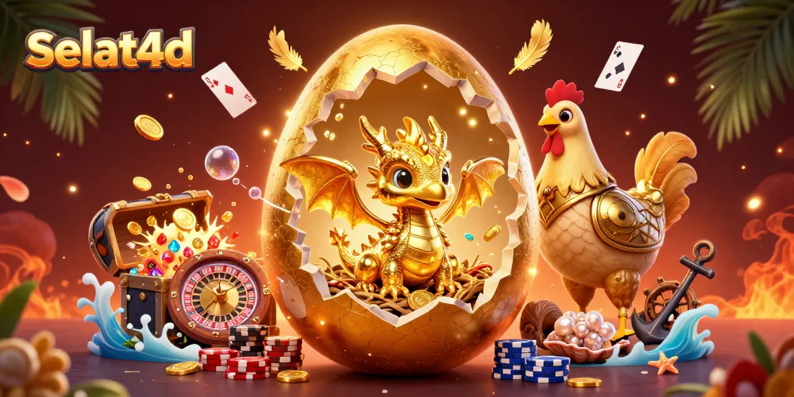 Engage with selat4d's exciting roulette action and dynamic poker scene featuring golden characters and rich visuals.