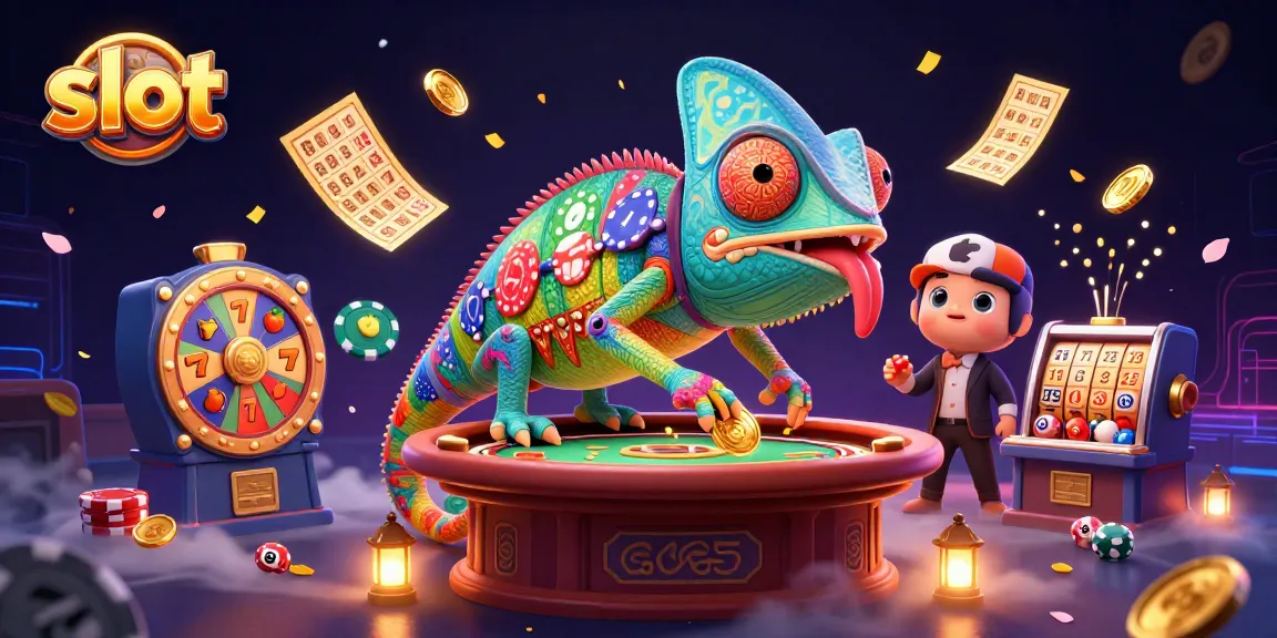 Spin to win at an exciting slot game with vibrant elements in this dynamic casino scene.