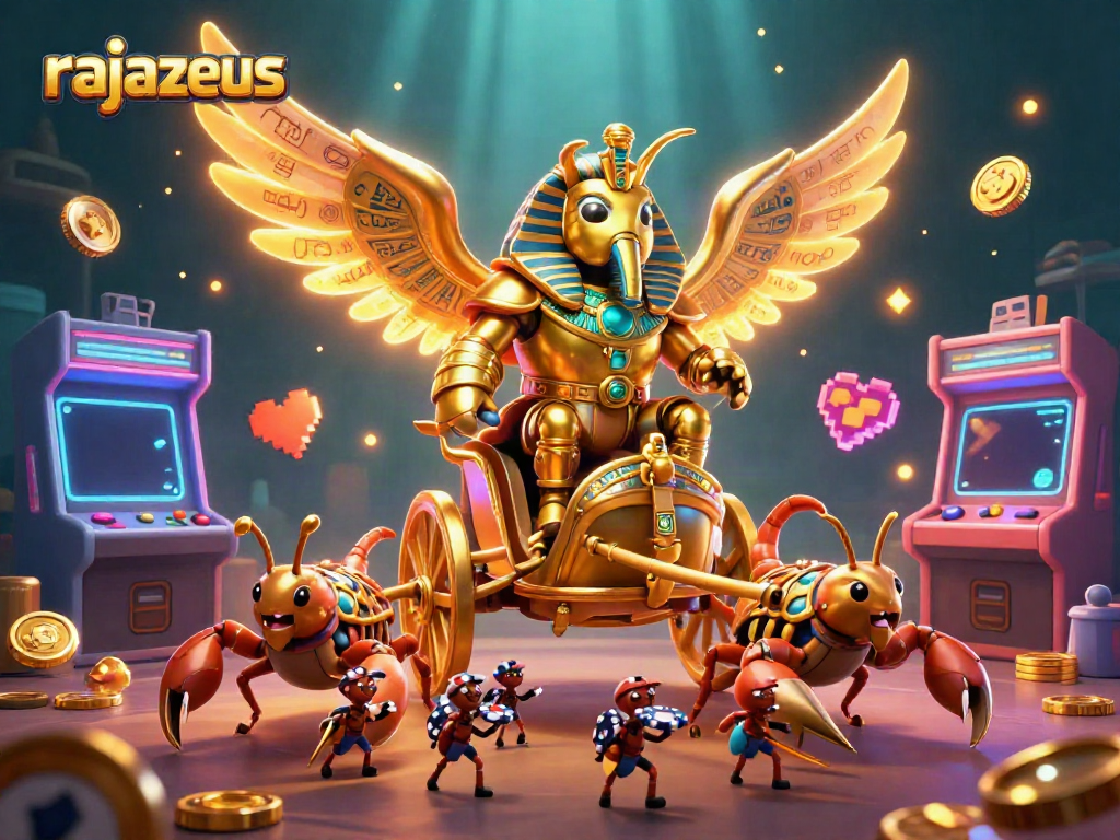 Menangkan permainan slot di rajazeus dengan visual warna-warni dan karakter unik yang menampilkan keberuntungan.