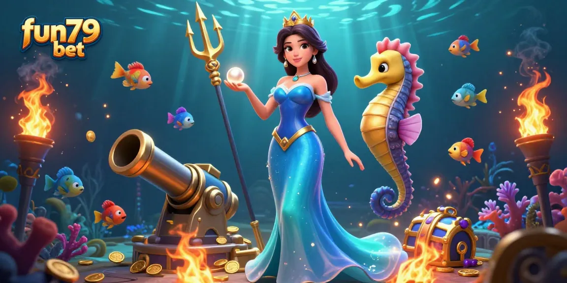 Experience the thrill of fun79 bet with vibrant underwater fish shooting action and treasure elements!