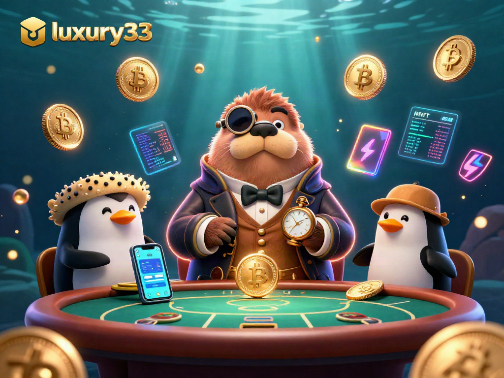 Gambarlah aksi perjudian yang menarik di luxury333 dengan walrus dan dealer penguin.