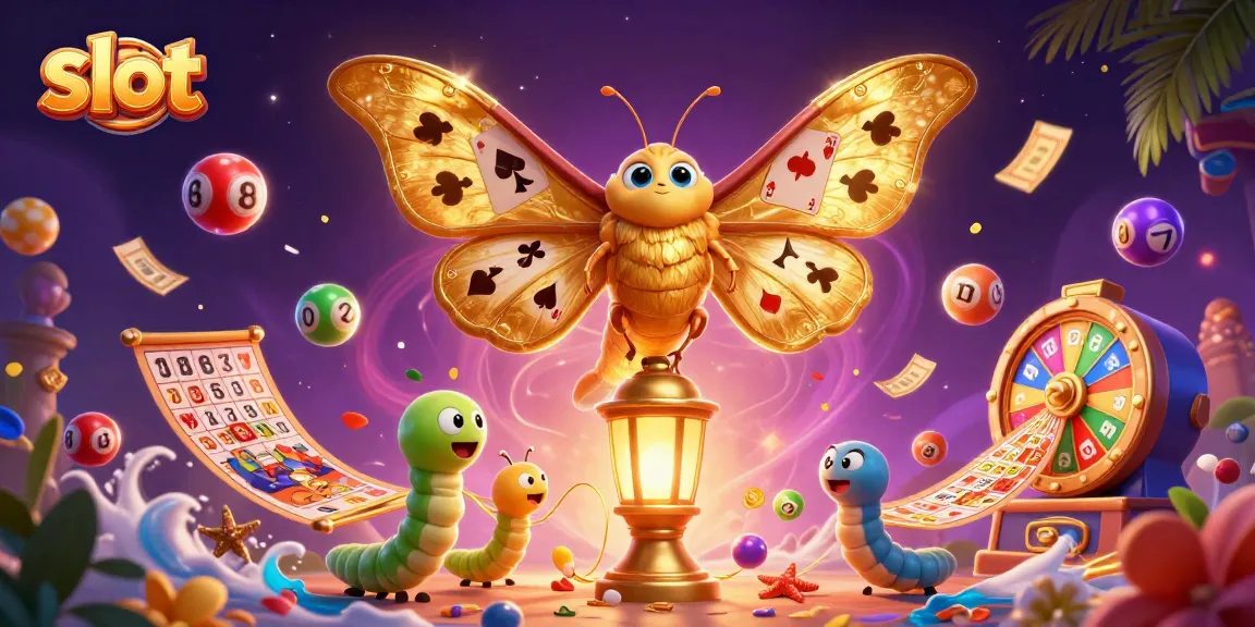 Engage with captivating slot games featuring vibrant lottery balls and golden elements.