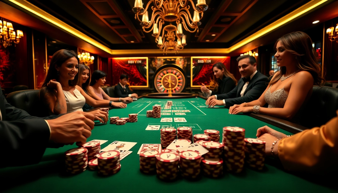 Experience excitement at the 68VIP poker table with high-stakes action and vibrant casino atmosphere.