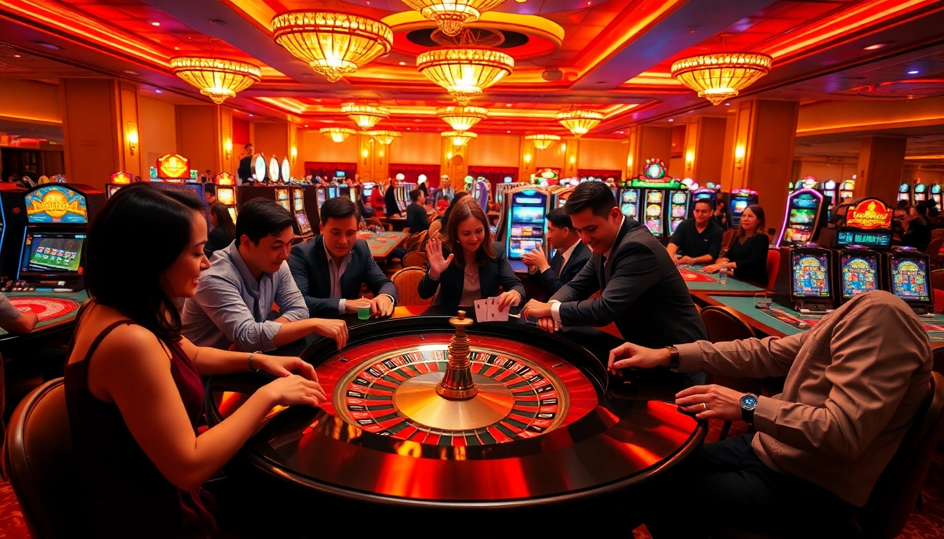 Experience the thrill of online gambling with https://nohulive.one/ at a luxurious casino table.