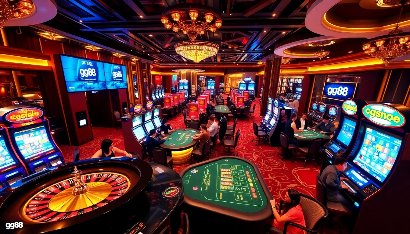 Experience thrilling gameplay at gg88 with exciting table games and vibrant slot machines.