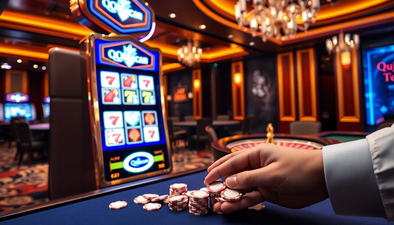 Experience winning excitement at QQMacan's premium online slots with vibrant casino visuals.