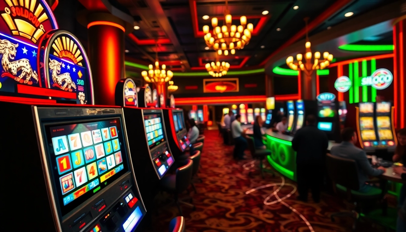 Menangkan hadiah di SLOT6000 yang berkilauan di kasino yang ramai.